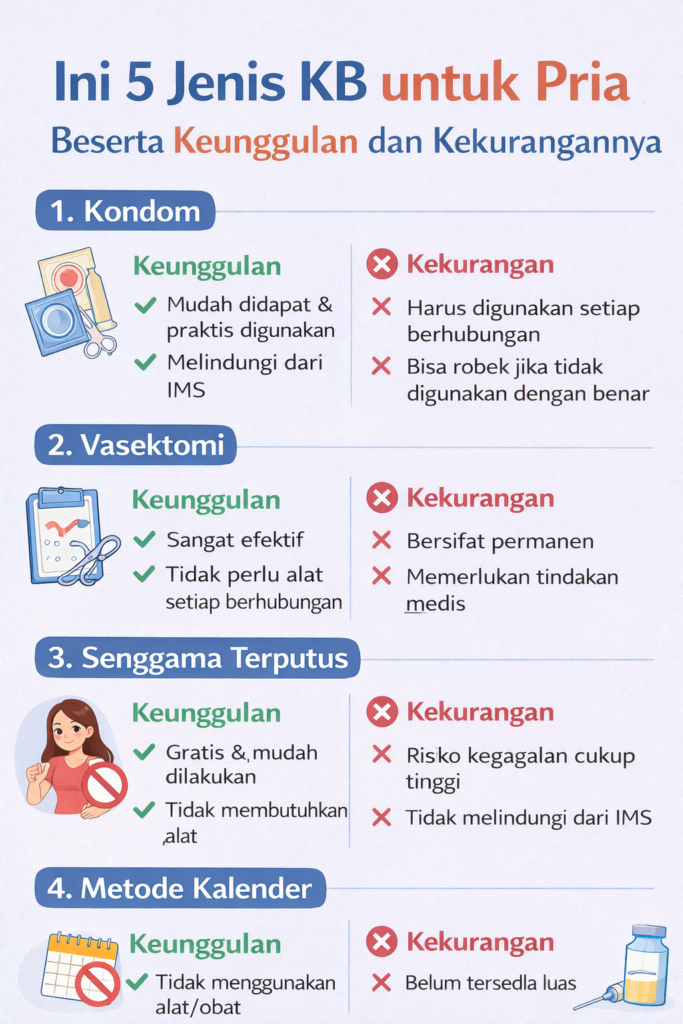 Jenis KB untuk Pria